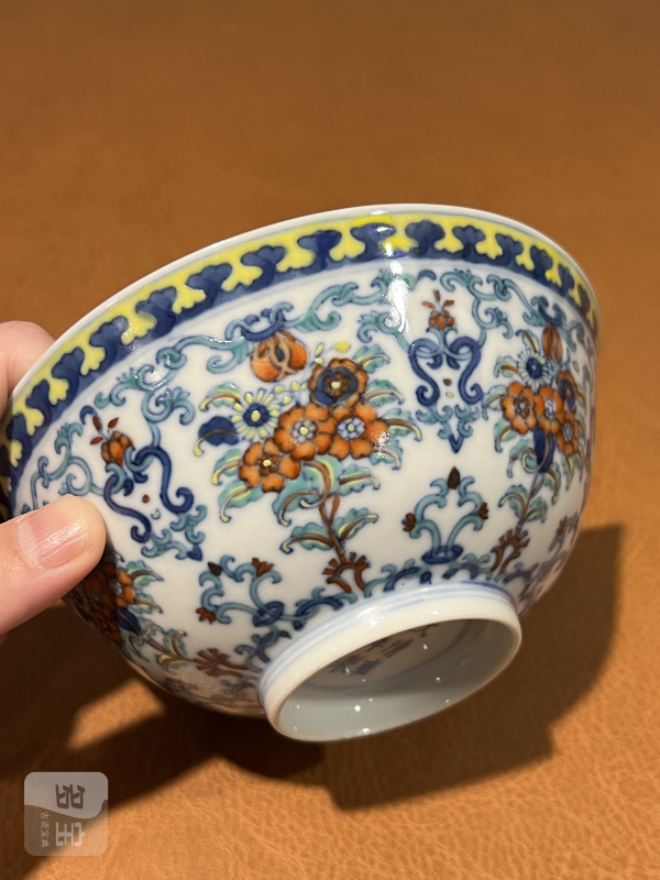 清斗彩 贯套花卉纹碗 - 图8